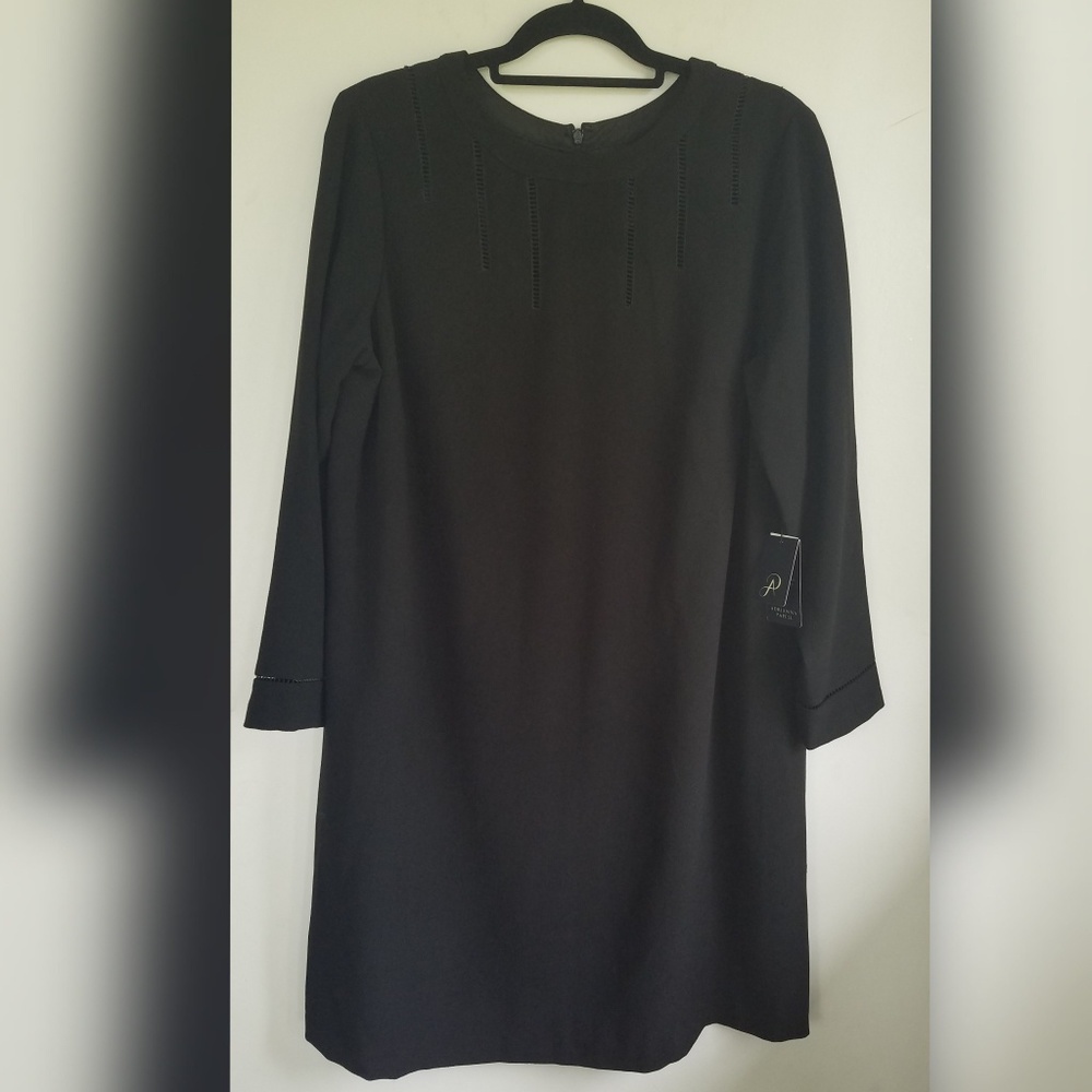Adrianna Papell Black Shift Dress